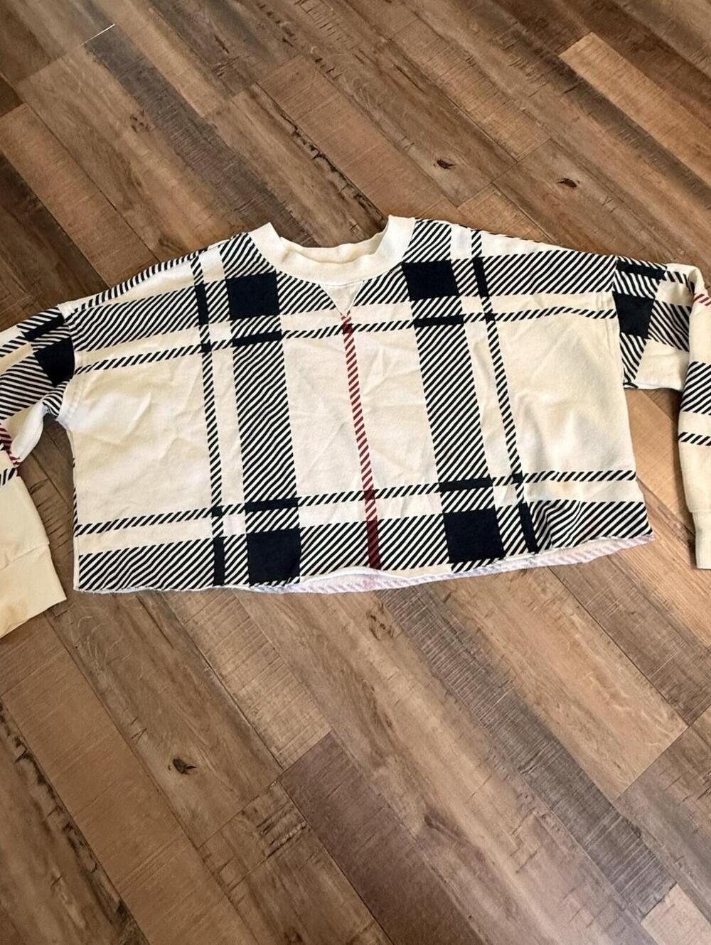 Colsie Plaid Loungewear Top‎ Oversized Soft Sz XL